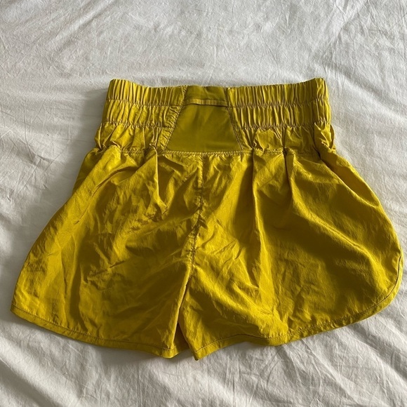 Free People Movement- NWT Yellow “The Way Home” Workout Active Shorts - Picture 4 of 6